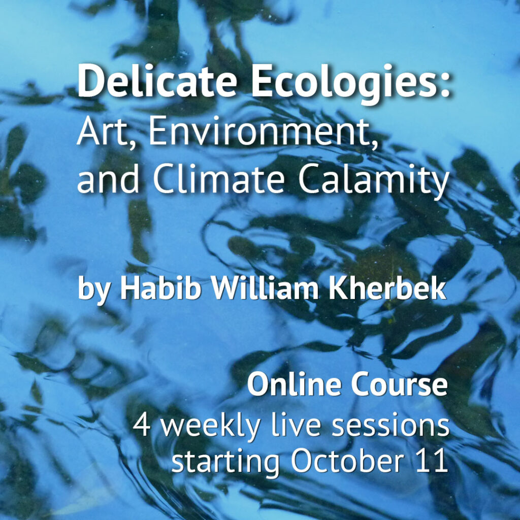 Online Course DELICATE ECOLOGIES: Art, Environment, and Climate Calamity by Habib William Kherbek