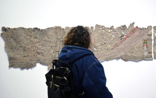 Visit to NOT BLACK, NOT WHITE, ONLY DIRTY GREY by Christa Jeitner at Gallery Volker Diehl