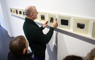 Visit to NOT BLACK, NOT WHITE, ONLY DIRTY GREY by Christa Jeitner at Gallery Volker Diehl