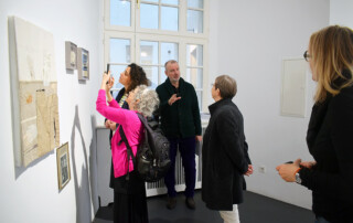 Visit to NOT BLACK, NOT WHITE, ONLY DIRTY GREY by Christa Jeitner at Gallery Volker Diehl