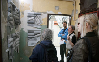 Visit to COSMOPOLITICS by Juliette Chartier, Stefan Eichhorn, Adriana Knouf, Nonhuman Nonsense, Quadrature at Kunstbrücke am Wildenbruch