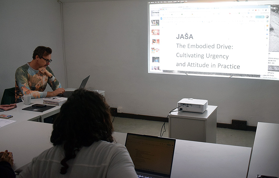 Lecture THE EMBODIED DRIVE: Cultivating Urgency and Attitude in Practice by JAŠA