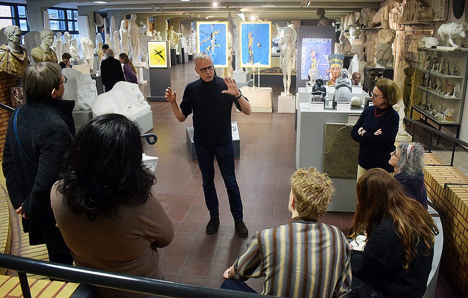 Visit to CROSSFIRE by Jac Carley at Cast Collection of Ancient Sculptures Berlin