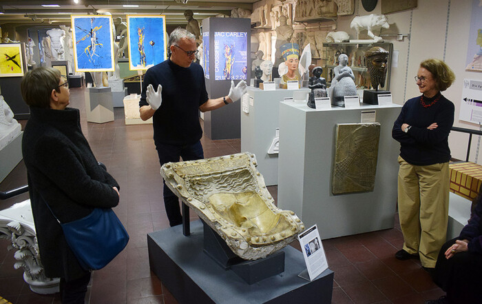 Visit to CROSSFIRE by Jac Carley at Cast Collection of Ancient Sculptures Berlin