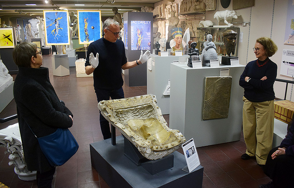 Visit to CROSSFIRE by Jac Carley at Cast Collection of Ancient Sculptures Berlin