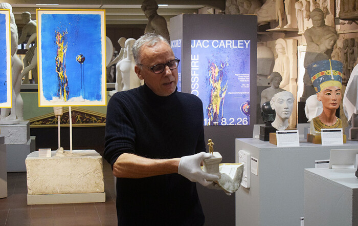 Visit to CROSSFIRE by Jac Carley at Cast Collection of Ancient Sculptures Berlin