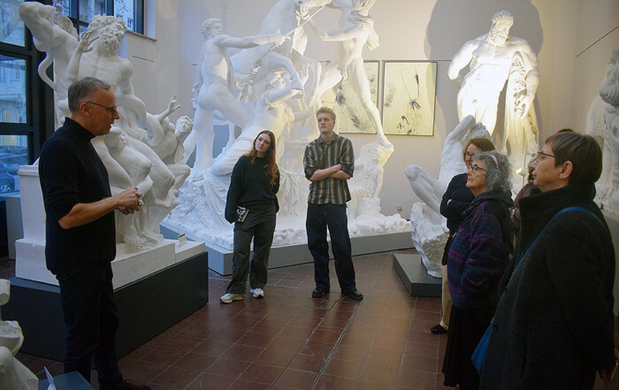 Visit to CROSSFIRE by Jac Carley at Cast Collection of Ancient Sculptures Berlin