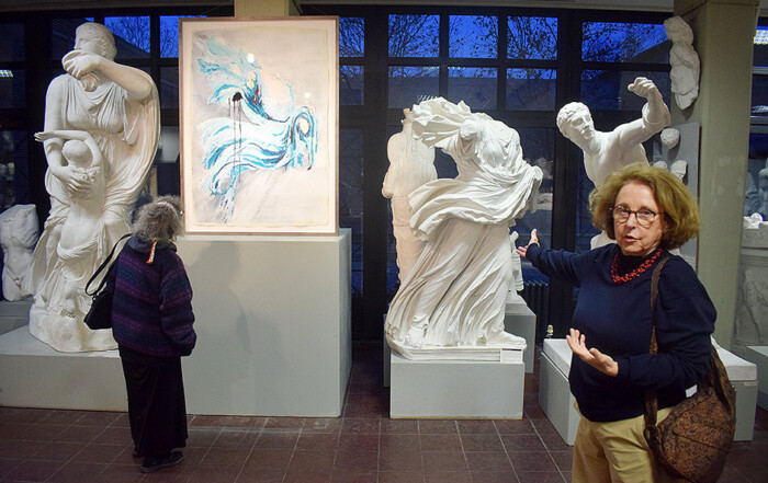 Visit to CROSSFIRE by Jac Carley at Cast Collection of Ancient Sculptures Berlin