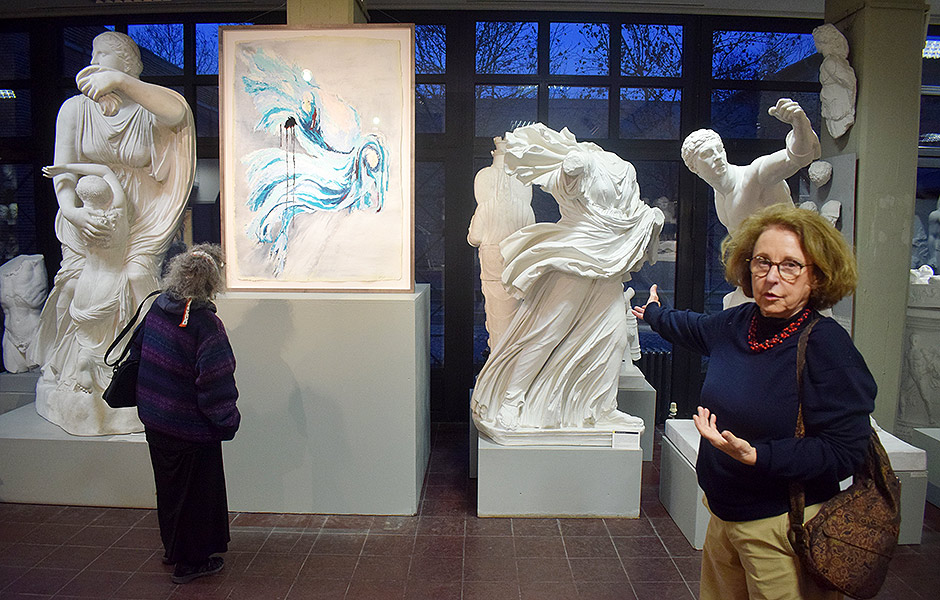 Visit to CROSSFIRE by Jac Carley at Cast Collection of Ancient Sculptures Berlin